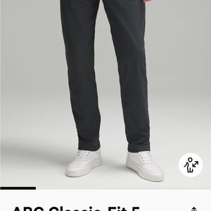 Lululemon ABC Classic Fit 5-Pocket Pant 37” Warpstreme color Obsidian size 36